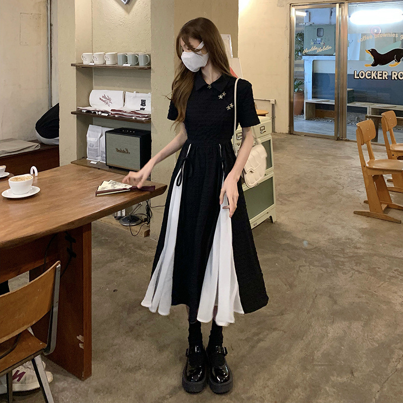 中式改良旗袍连衣裙女夏天2022新款设计感收腰短袖中长款裙子女装详情5