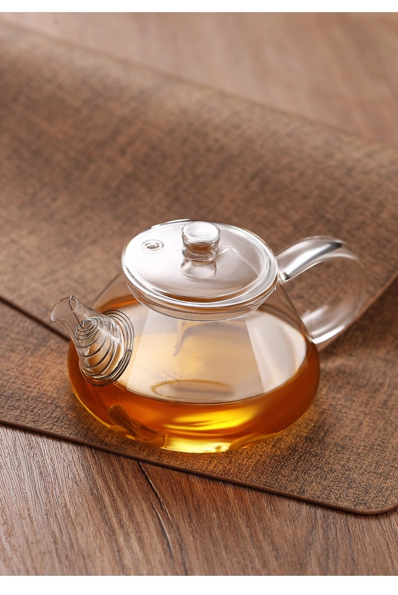 直销耐热玻璃迷你茶壶飘逸杯泡茶壶玻璃茶具茶壶过滤家用泡茶壶详情10