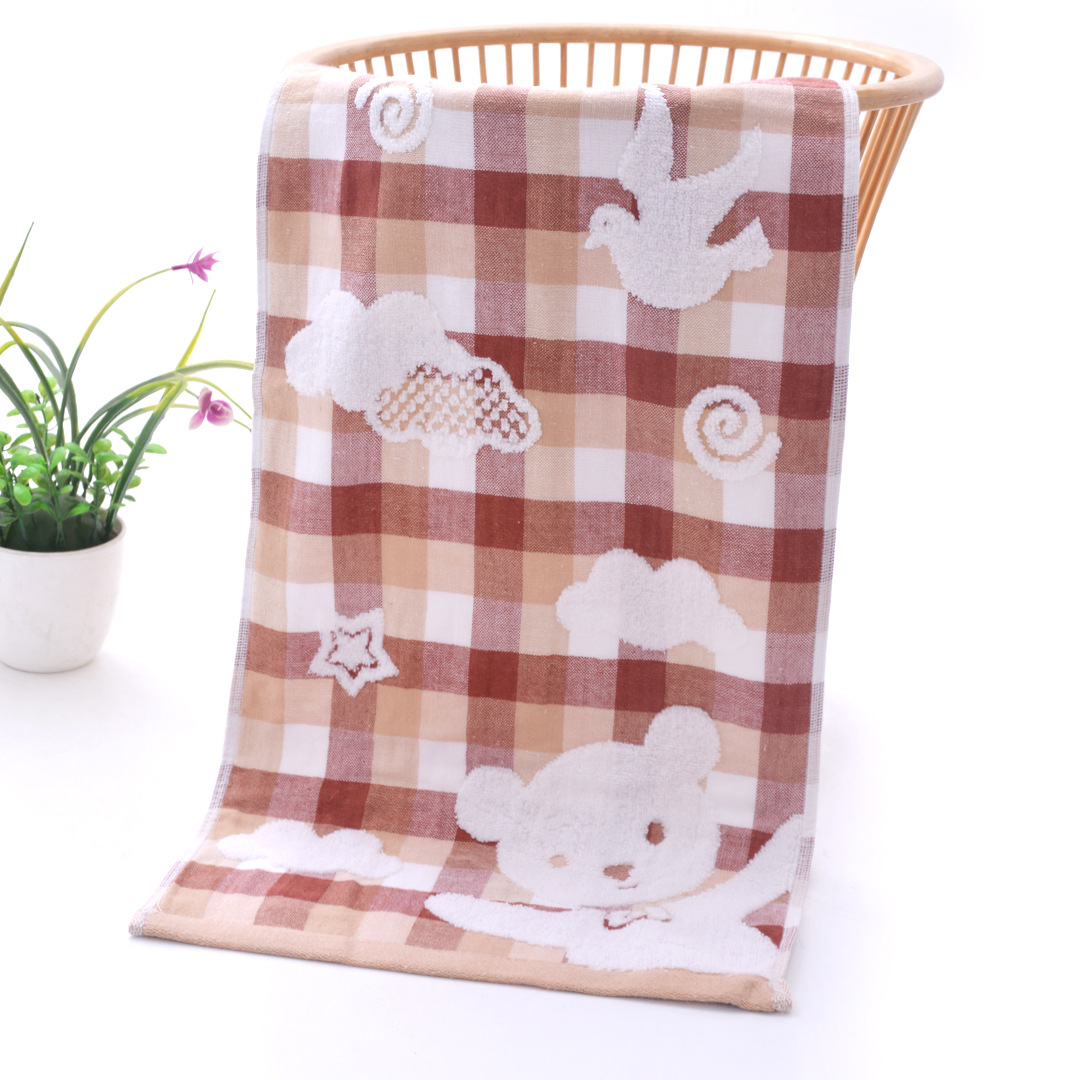 Striped towel manufacturer wholesale pure cotton absorbent plain jacquard soft face towel, daily gift embroidered logo pic 46