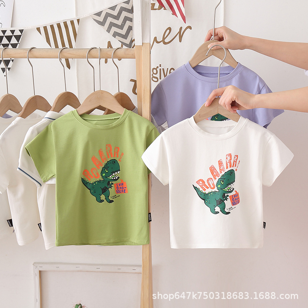 童装短袖t恤2024新款时髦中小童女孩夏装体恤衫儿童夏季童装上衣详情26