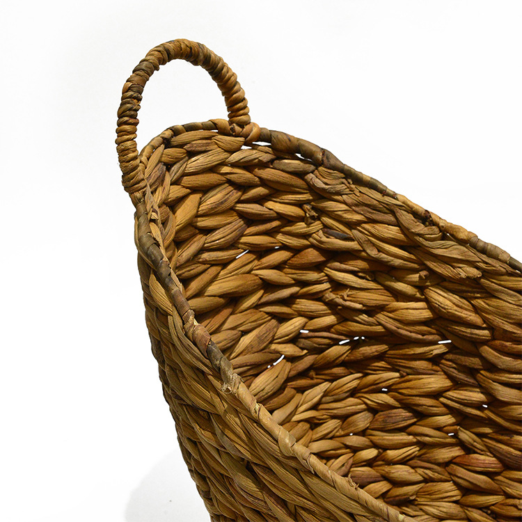 跨境葫芦草收纳筐批发家用手工水葫芦编织筐脏衣篓欧美草编杂物筐详情6