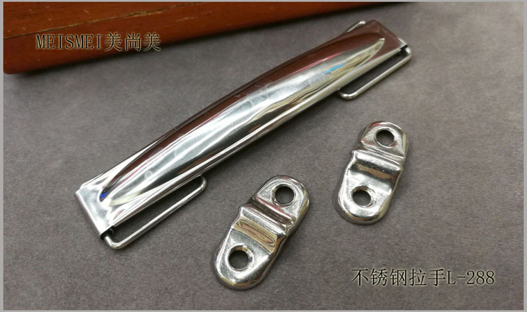 Stainless steel handle folding handle for heavy-duty industrial plate lifting box spring handle box ring handle 98mm pic 2