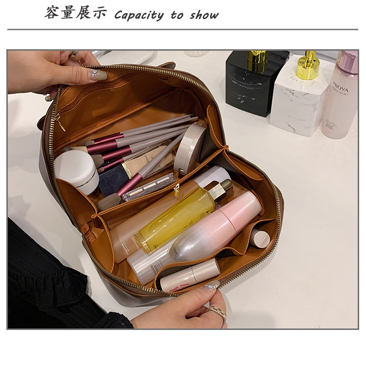 化妆包女大容量高级感新款便携旅行洗漱包学生化妆品收纳袋超火详情8