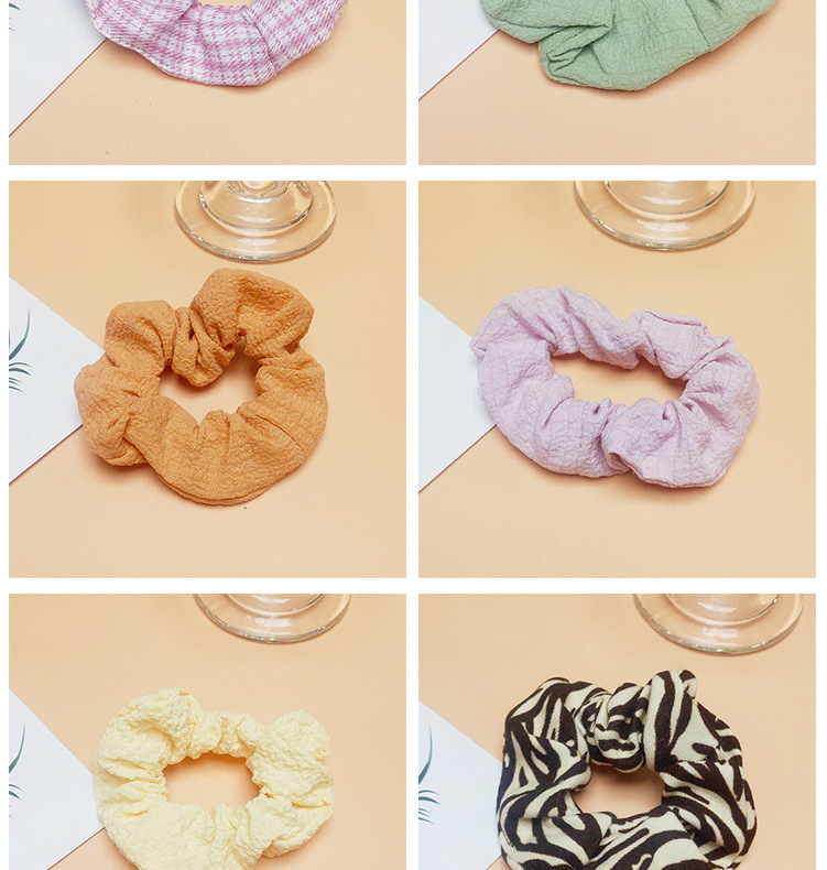 Wholesale of Japanese and Korean hair ties, large intestine hair bands, JK checkered retro leather band hair ties, Korean simple hair accessories, and pig large intestine accessories pic 18