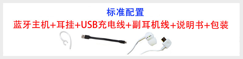 Private mold Qualcomm CSR chip fast charging ultra-long standby K1 stereo wireless Bluetooth headphones ear-hook style pic 1