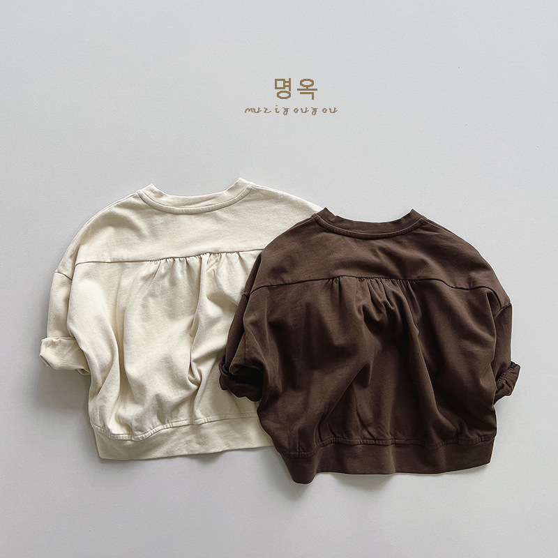 童装~男女童长袖T恤秋装新款儿童韩版宽松上衣宝宝日系百搭打底衫详情13