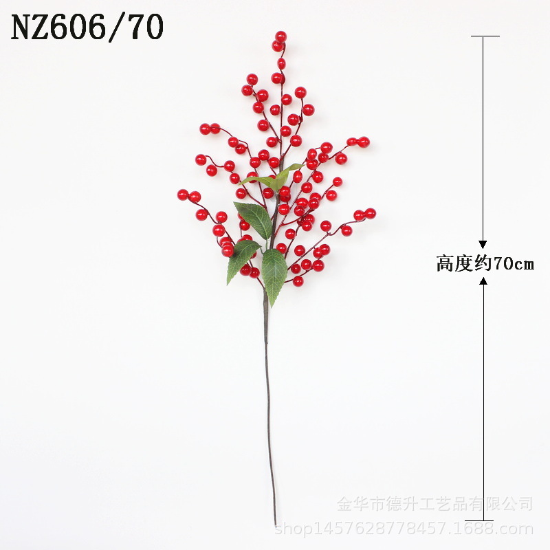 Desheng 2022 New Year Simulation Flower Art, New Year Decoration Flower Arrangement, Money Fruit, Winter green Fruit, Housewarming gift pic 11