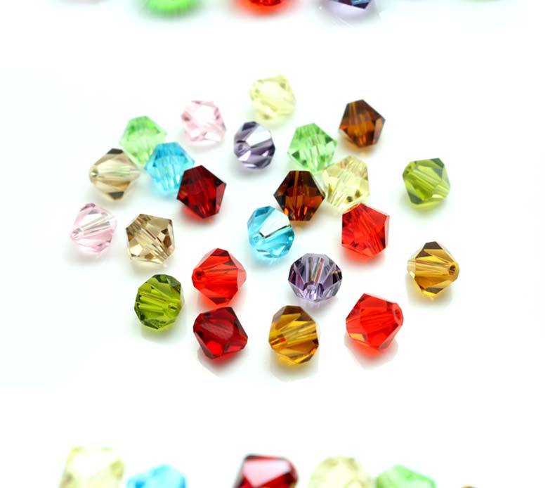 Wholesale of diy materials for diamond-shaped two-ended pointed beads, 2-8MM crystal loose beads, and wholesale of crystal glass beads pic 5