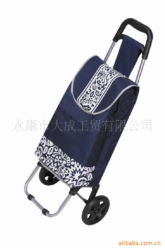 折叠家用购物车便携买菜拉杆车详情9