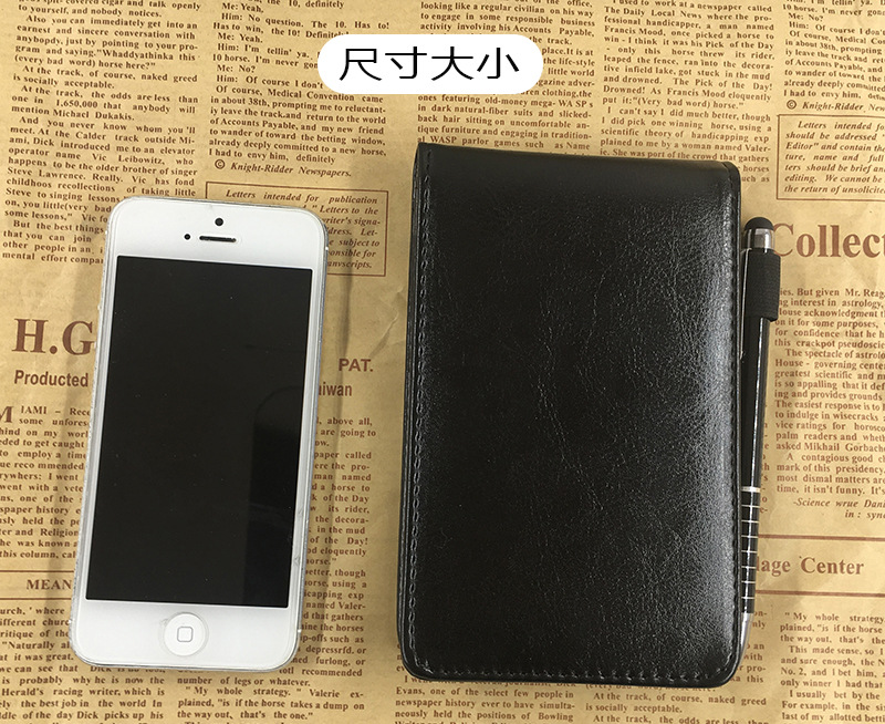 In-stock creative notebook A7 Portable small notebook with LOGO printing, multi-functional notepad, business work notebook pic 4