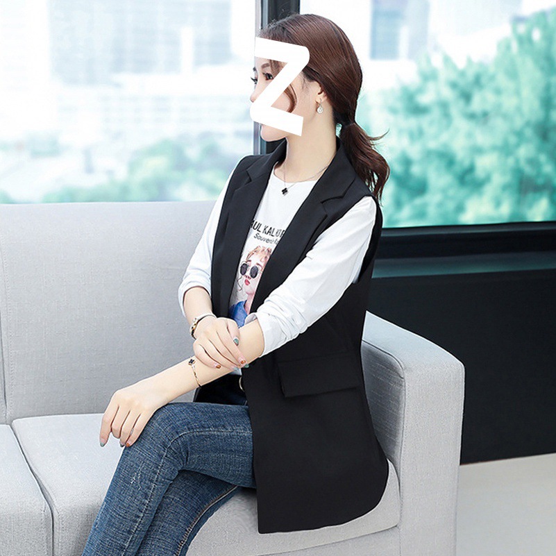 Fashionable vest for women, spring and autumn style, short black suit for petite ladies, small vest, Korean version, slimming, paired with a vest pic 10