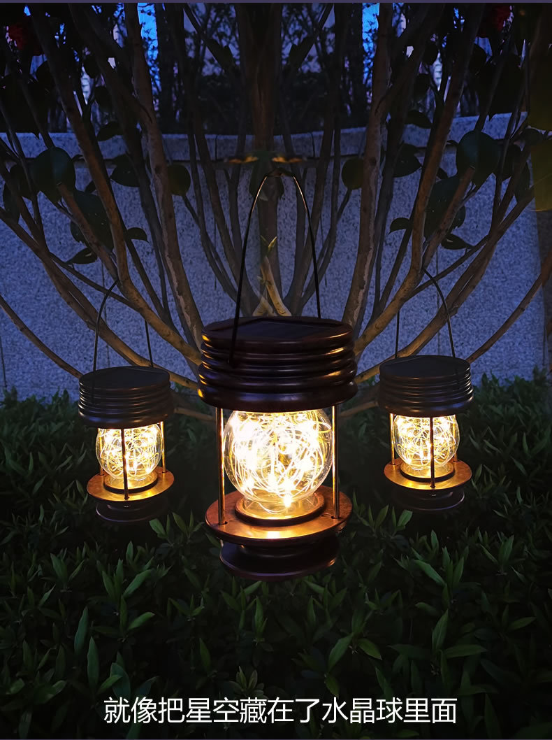 曦骉复古阳台太阳能灯庭院灯家用栏杆灯户外路灯围栏楼梯灯防雨详情11