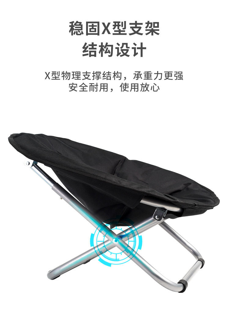折叠式宠物床椅便携式圆形高架猫床防水小狗帕帕桑椅宠物月亮床椅详情6
