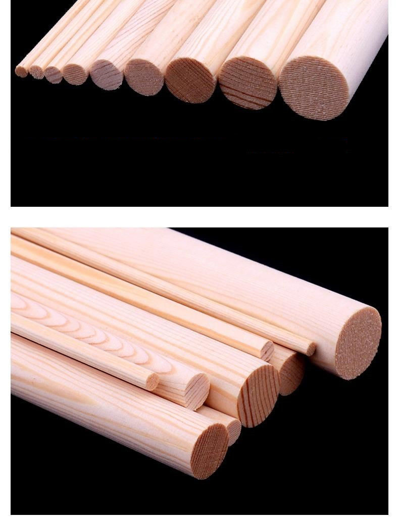 松木圆木棒 木棍圆diy手工制作挂衣杆窗帘杆瑜伽棍木杆木柱实木棍详情4