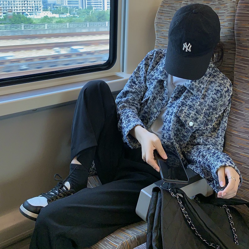 2022春秋新款中长款小香风设计感小众女装外套女薄款感上衣潮ins详情6