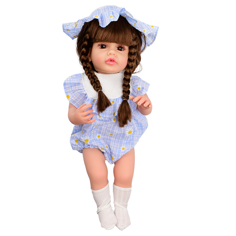 仿真娃娃工厂直销跨境新款60cm仿真婴儿重生娃娃全软胶洋娃娃玩偶详情9
