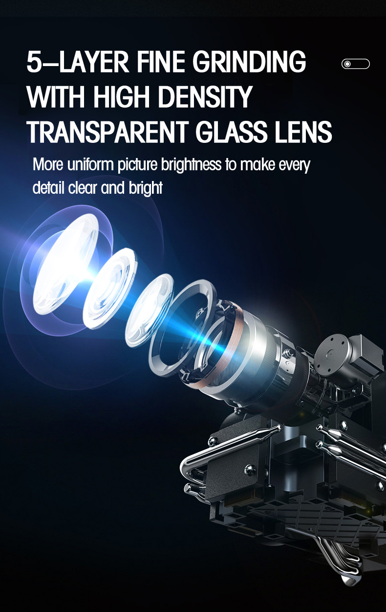 跨境新款T10安卓WIFI高清投影仪便携式微型迷你家LED投影机1080P详情7