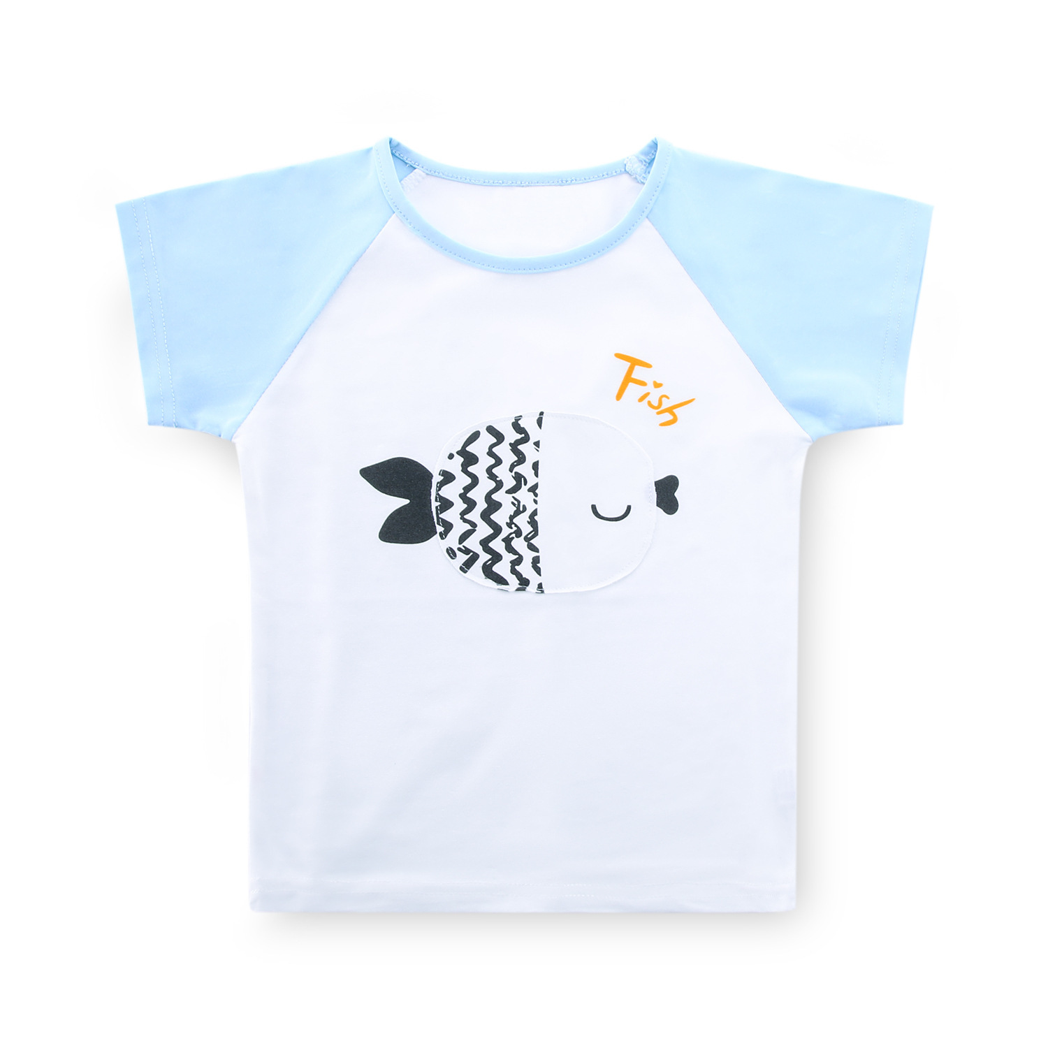 童趣T恤卡通儿童文化衫简约纯棉印字亲子班服批发详情25