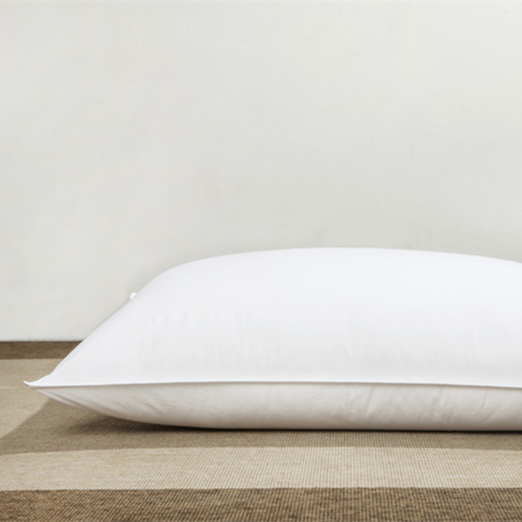 Wholesale five-star hotel pillow cores made of all-cotton feather velvet, adult single-person student neck protection pillows pic 3