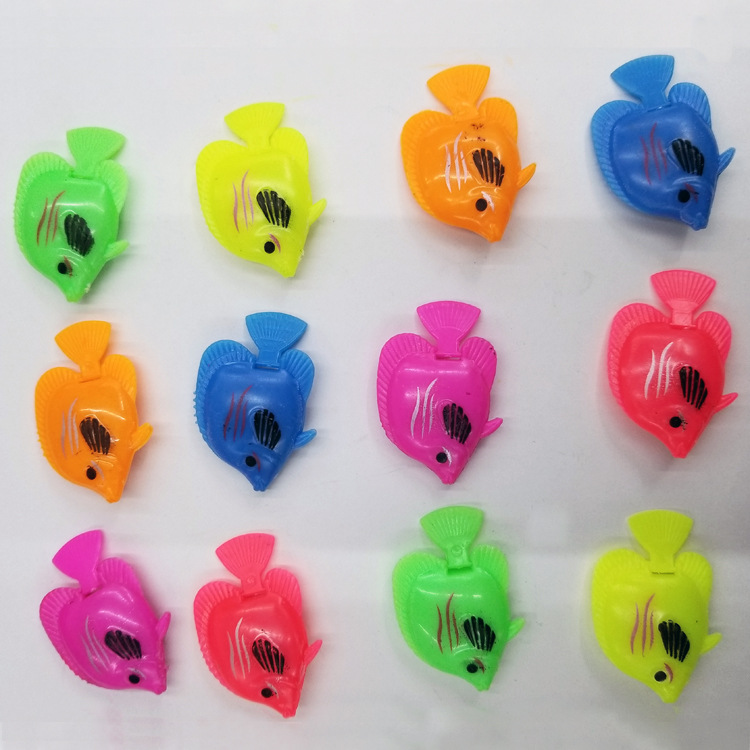 Wholesale of 10 floating plastic fish for fish tank decoration, including octopuses, plastic jellyfish and simulated small artificial fish pic 32