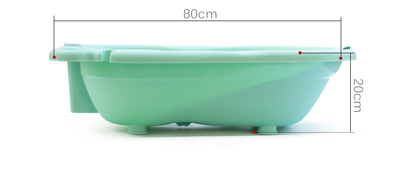 宝宝浴盆婴儿新款儿童澡盆温度计家用盆浴架澡盆加大加厚款详情14