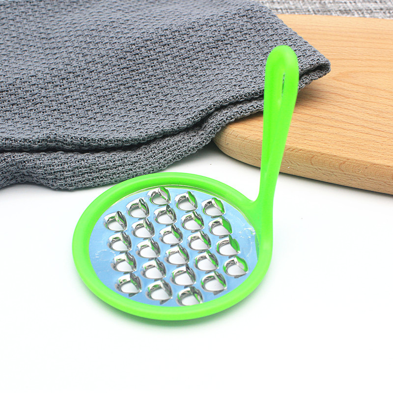 Plastic-handled cold jelly scraper, cold skin scraper, stainless steel scraper, large-hole cold jelly pic 5