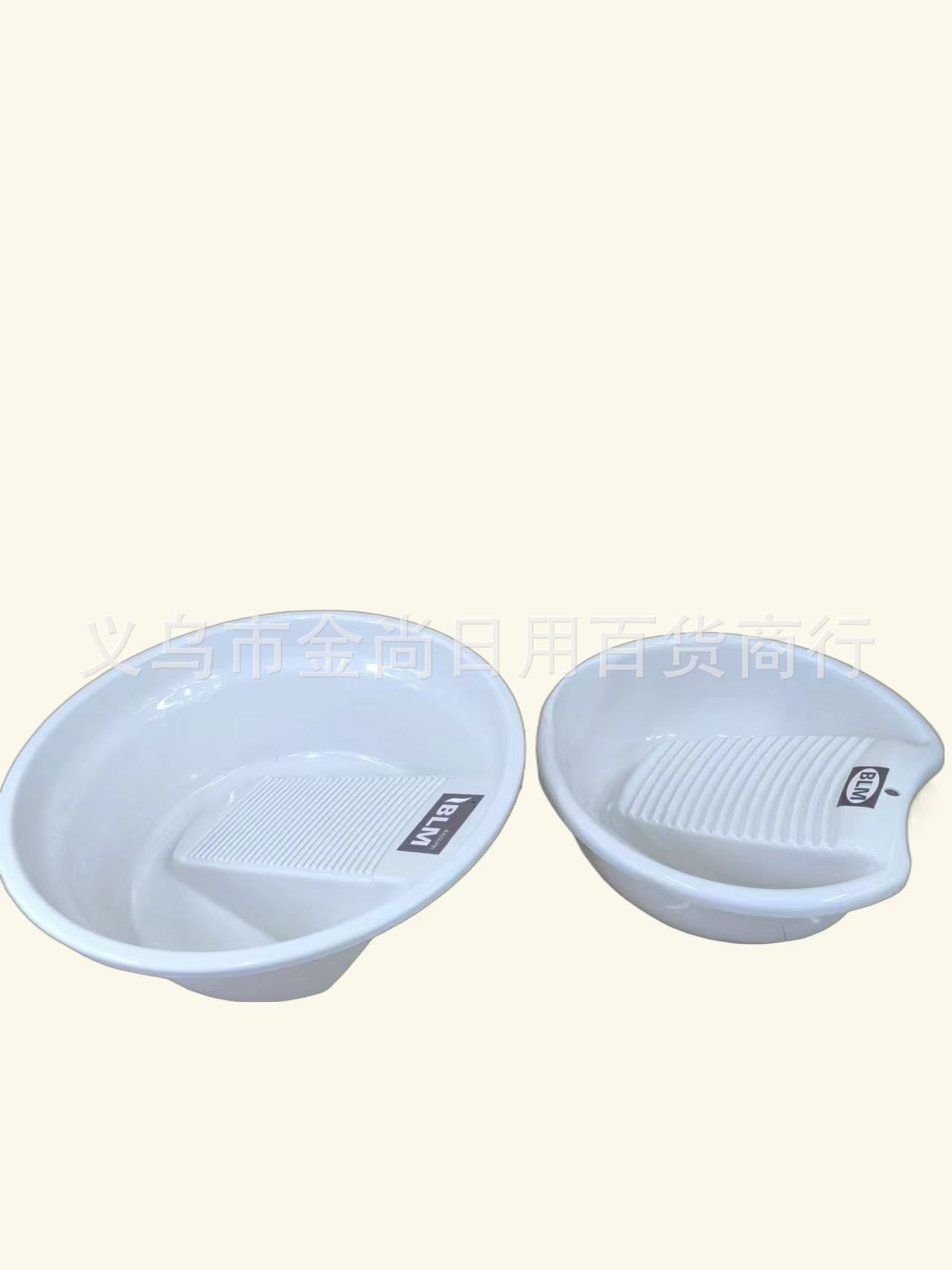 Wholesale household laundry basins, mini washboards, small washbasins, underwear washing basins, white and blue, other plastic folding ones pic 2