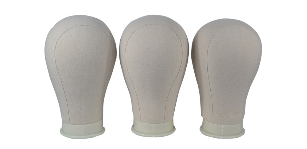 Canvas wig head mold shaping head, styling head, needling practice head, filling canvas head mold pic 7
