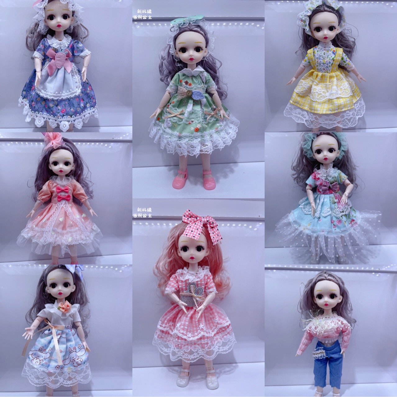 2022新12寸30cm时尚换装芭b比洋娃娃音乐智能唱歌闪灯钥匙扣娃娃详情1