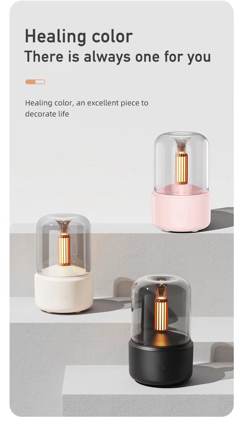 New candlelight aroma diffuser, essential oil nebulizer, smart diffuser, portable humidifier, home indoor desktop pic 25