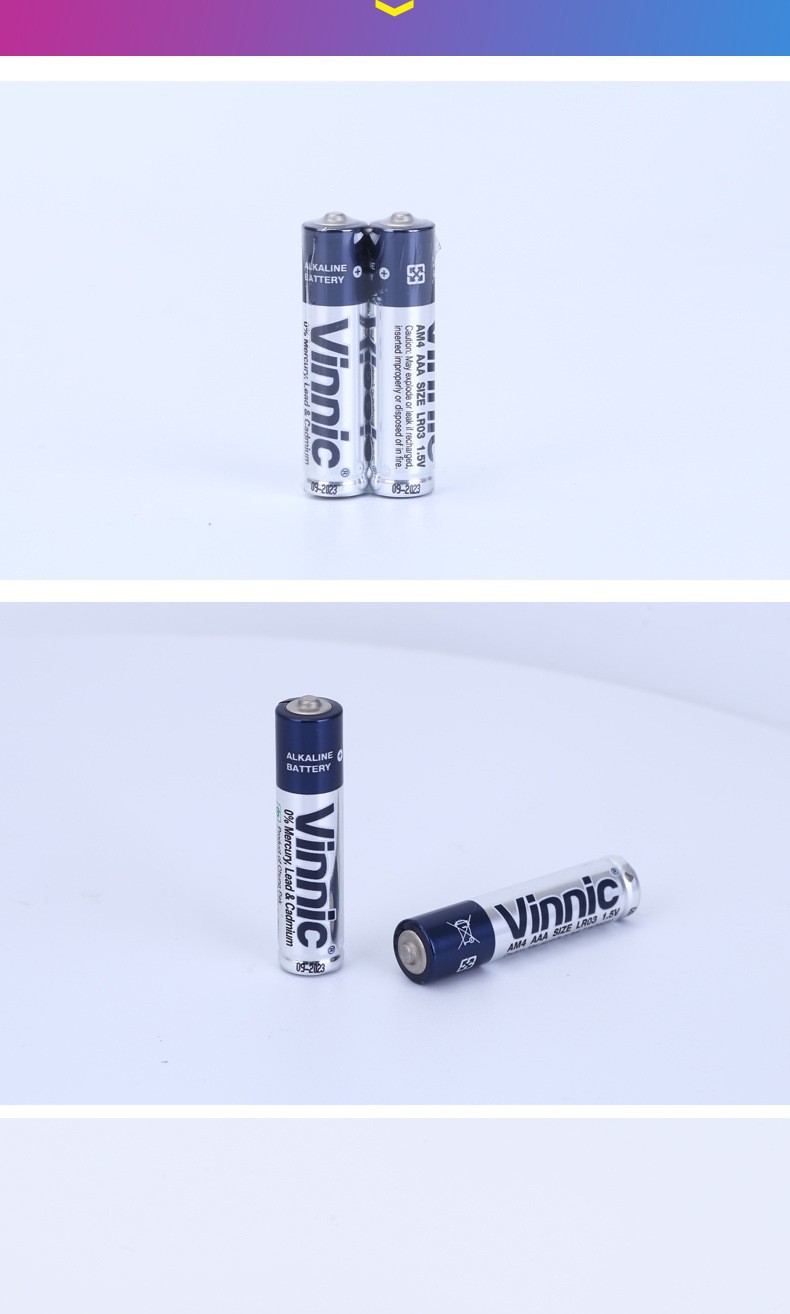 Silver Warrior vinnic Songbai LR03 No. 7 AAA Remote Control, alkaline battery for cars, planes, children and toys pic 9