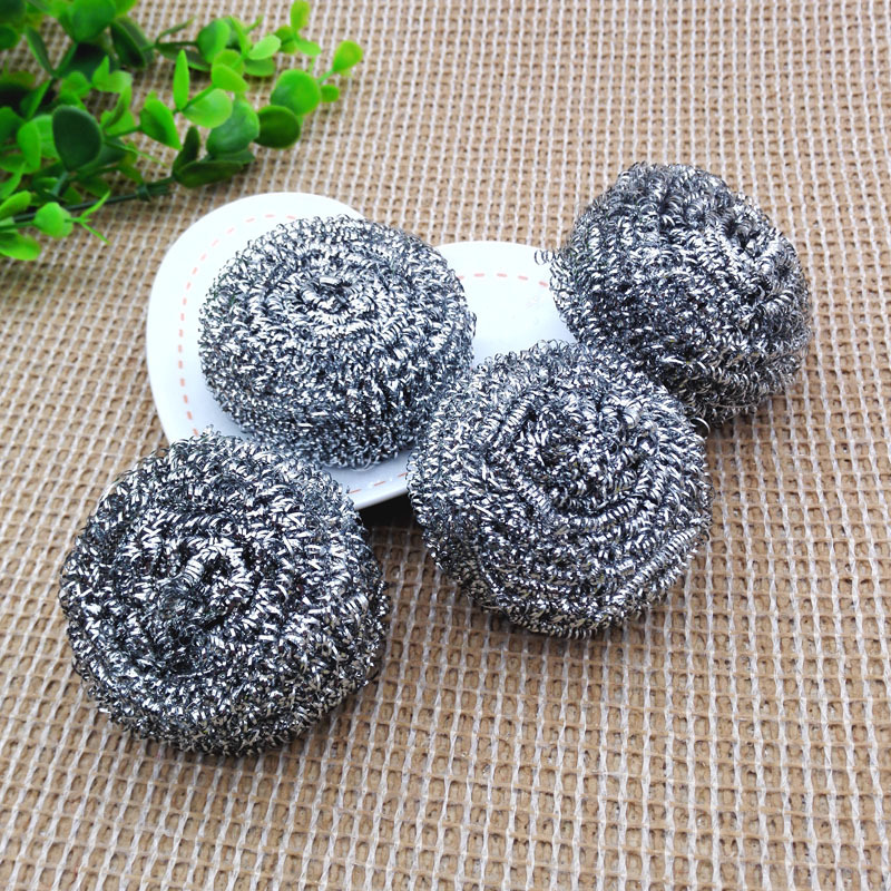 D1144 袋装4个钢丝球 四个清洁球 锅刷 2元店 两元店 百货批发详情2