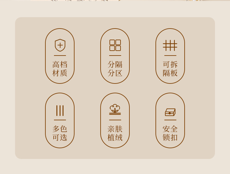 儿童发饰收纳盒珠宝饰品首饰收纳盒多层桌面收纳高档带锁首饰盒详情2