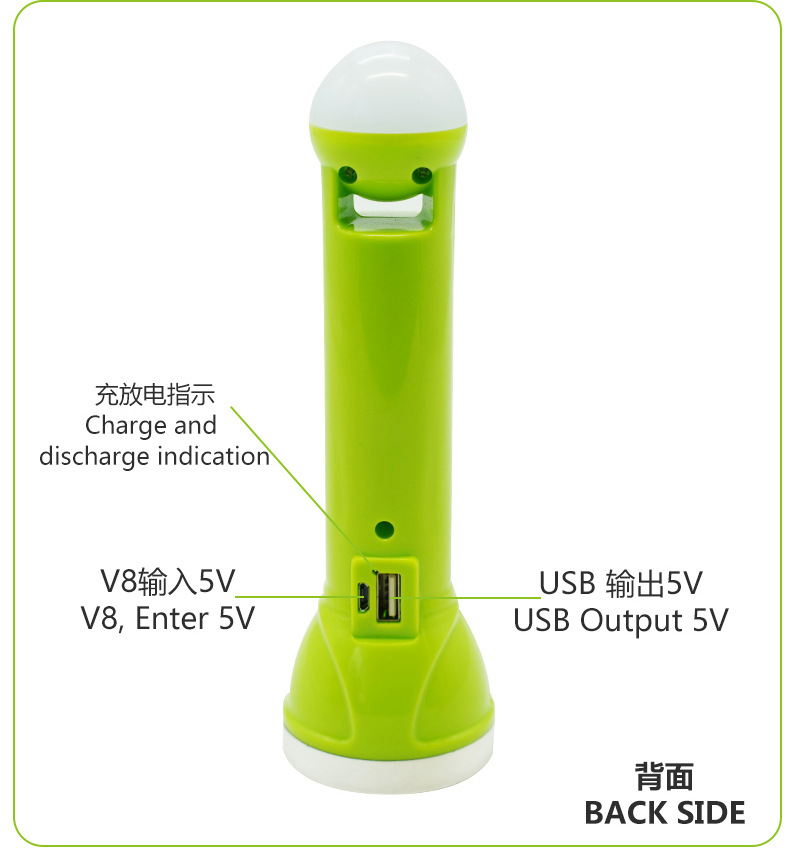 The manufacturer supplies solar-powered USB lithium battery flashlights and solar-powered emergency USB flashlights in stock pic 4