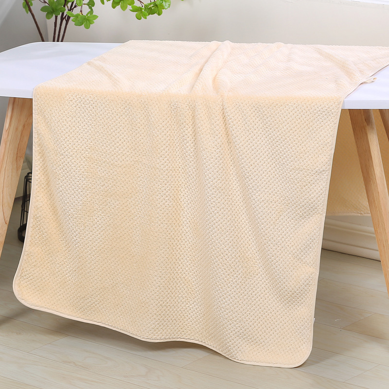 [LOVELY HOME] plain piña plaid high density coral fleece toalla de baño para adultos plain plus toalla de baño engrosada toalla de baño combinada pic 18
