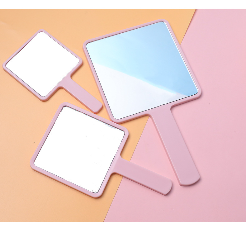 电商直销镜子抖音直播福利手柄镜活动手持镜子方形化妆镜爱心镜子详情12