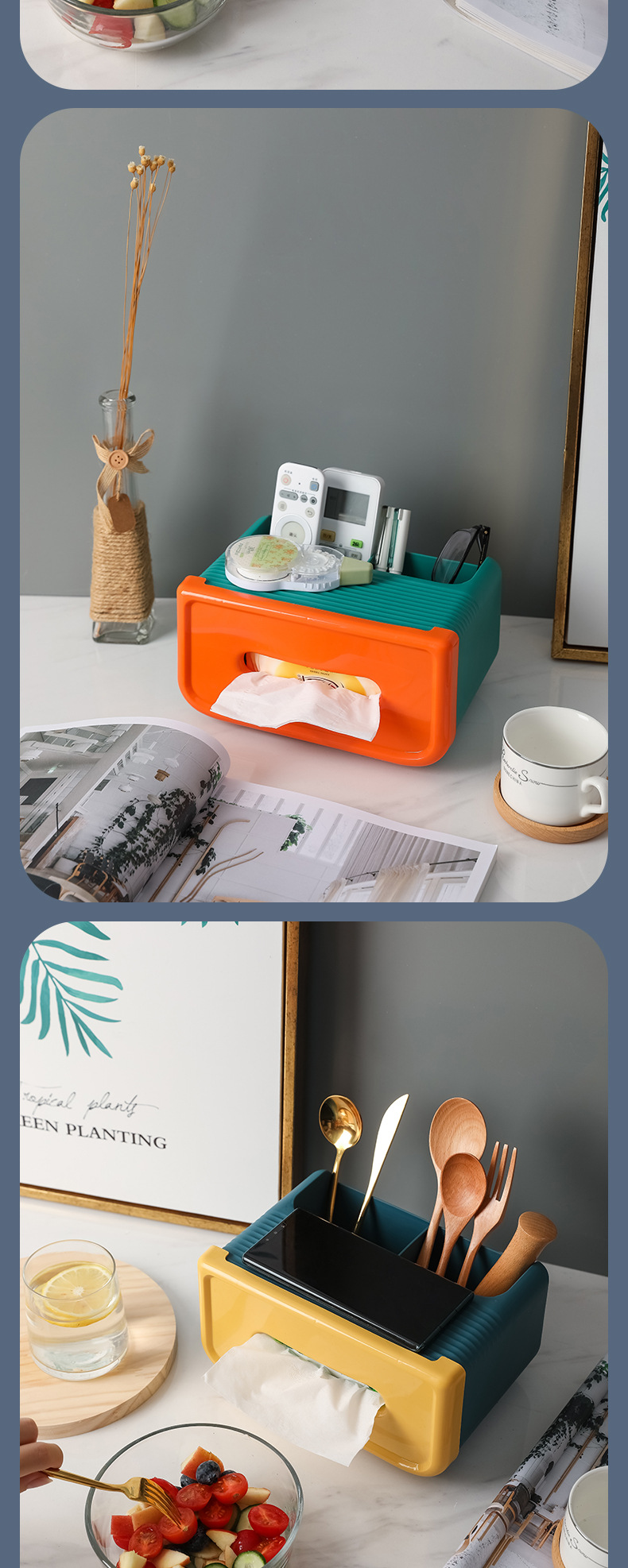 创意纸巾盒网红轻奢款抽纸盒家用客厅纸抽盒卷纸筒盒餐巾纸收纳盒详情9