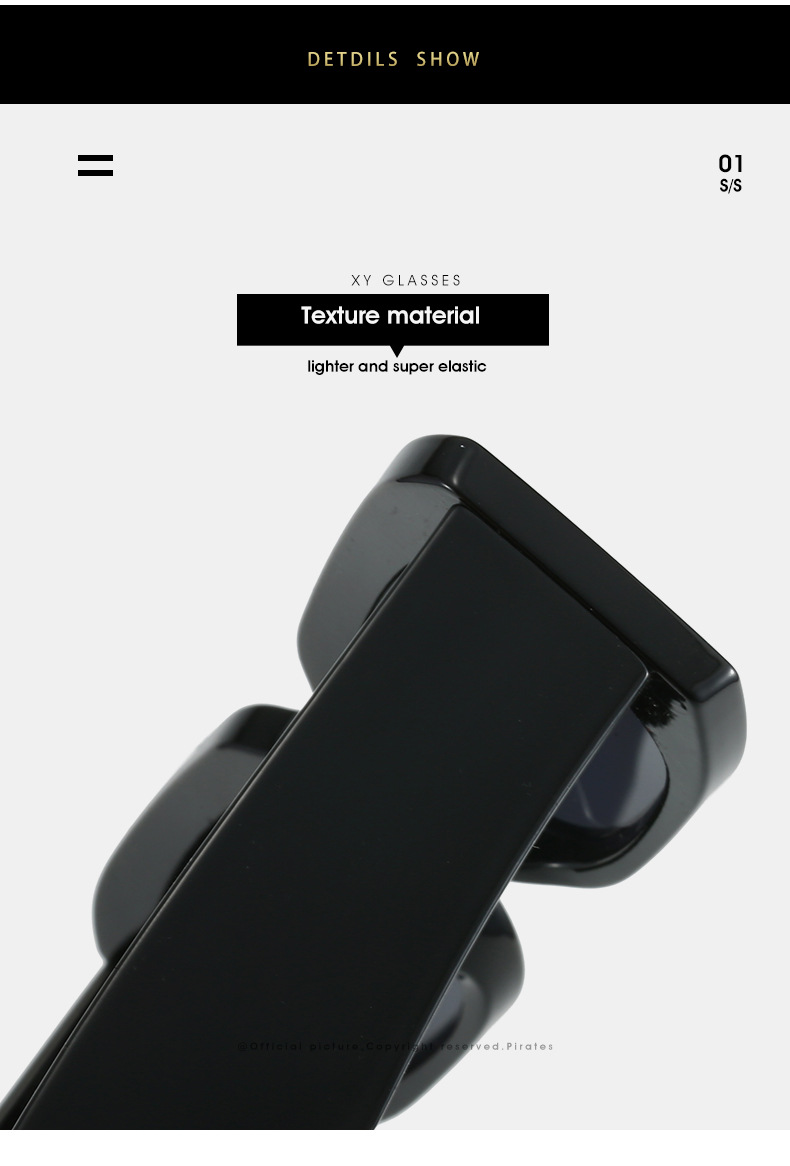 2024跨境新款简约方形太阳镜 欧美时尚品牌CU家爆款矩形百搭墨镜详情14