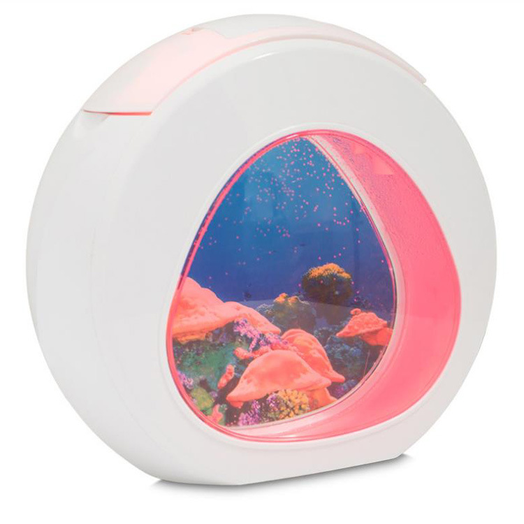 2019 New Product: Amazon Acrylic Jellyfish Seven-Color Variation Office Desktop Ecological Aquarium Mini Small Fish Tank pic 31