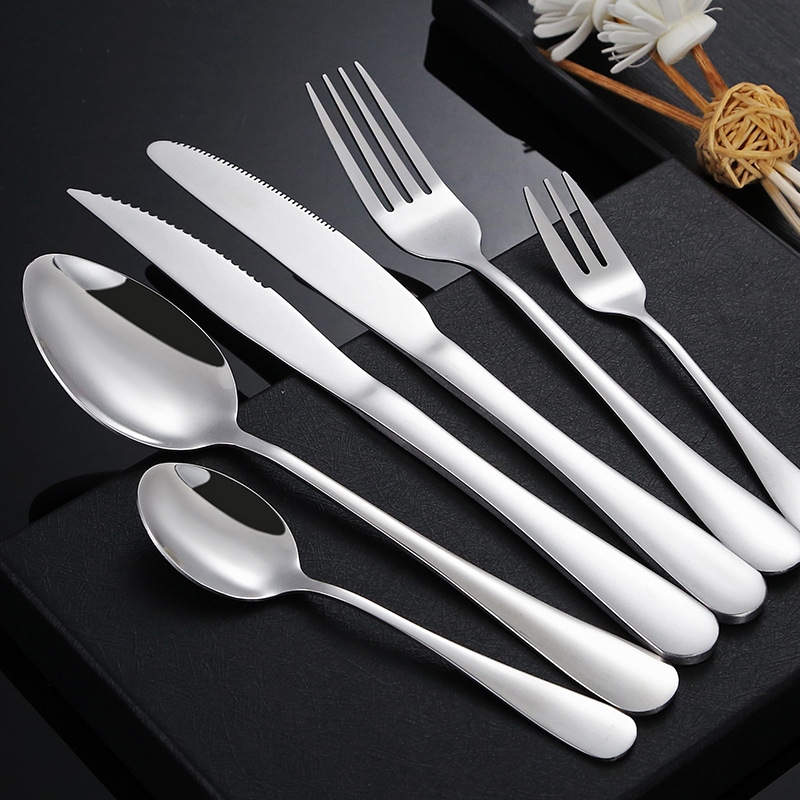 卡通不锈钢餐具勺子叉子创意陶瓷柄可爱儿童勺叉网红ins家用汤勺详情8