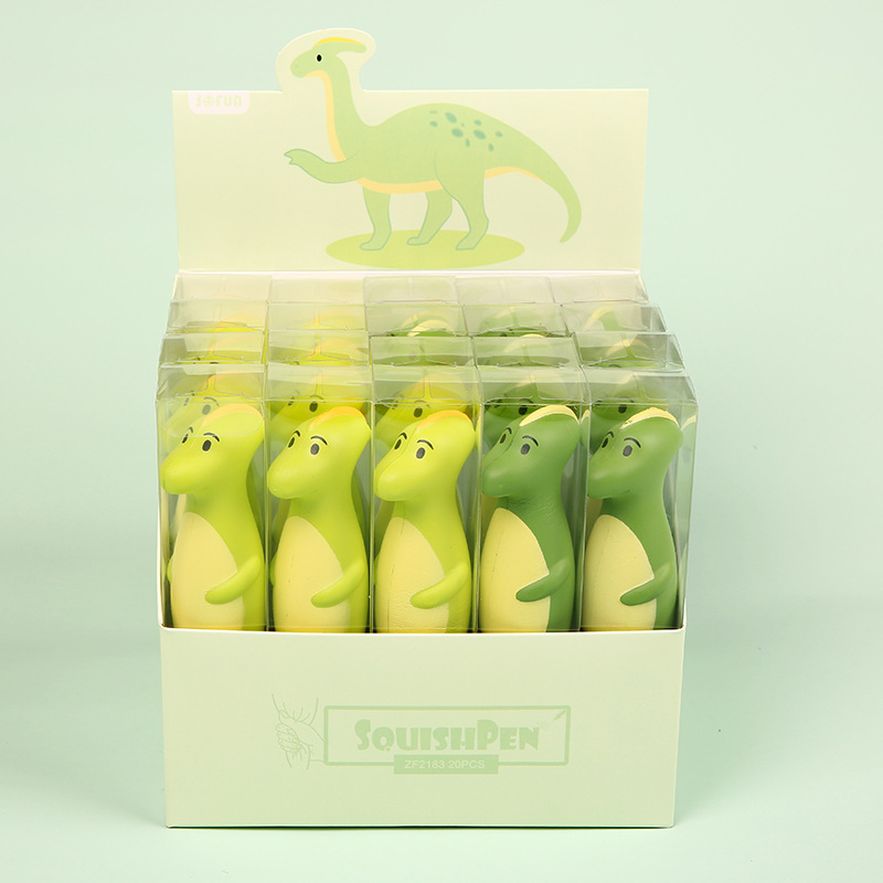2021 New personalized stress-relieving stationery pen, Japanese-style simple student gel pen, office dinosaur-shaped stationery pen pic 3
