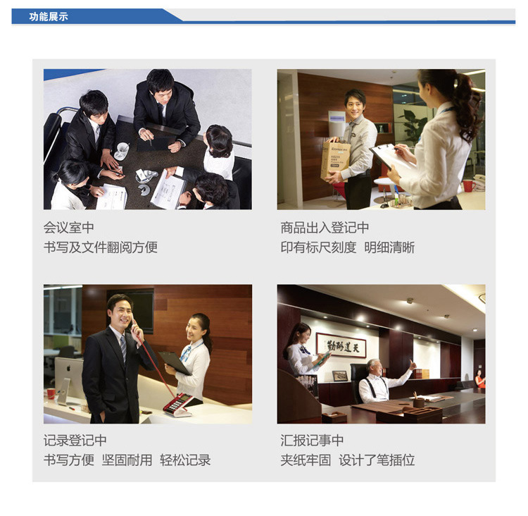 Factory direct sales of A4 foamed PP brushed texture writing board clips, vertical opening color double-opening plastic file folders, customizable pic 14