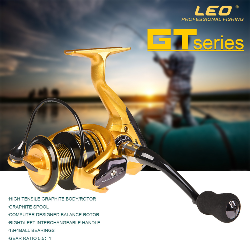 27600 LEO/ LeOU [GT Series Spinning Wheel Fishing Reel] Metal wire rocker arm gapless fishing reel and fishing gear pic 1