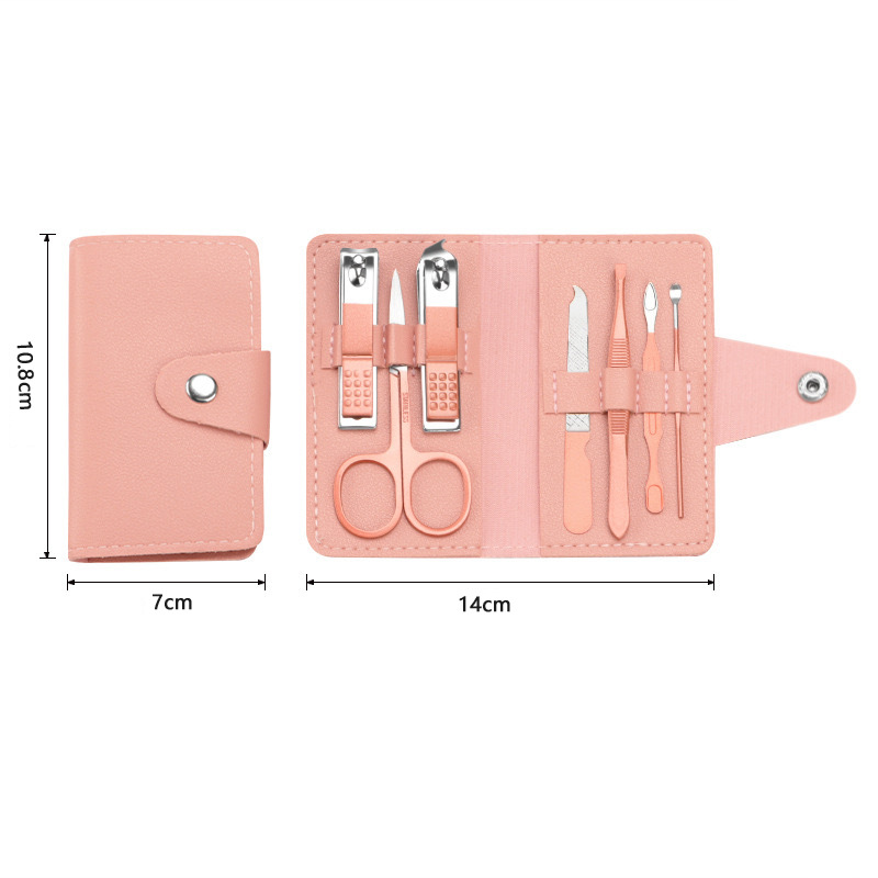 Cross-border nail clipper set of 7 pieces, nail clippers, nail clippers, pedicure and nail care tools set pic 3