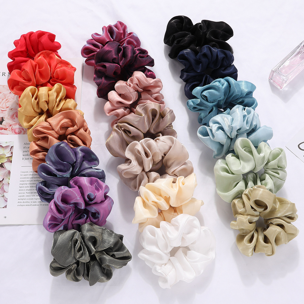 Qiyue Simple Large Intestine Hair Tie ins High-end Style Hair Tie Tie Ponytail Large Intestine Hair Tie Wholesale pic 42