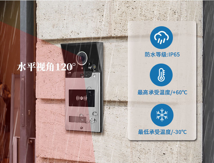 1080P smart doorbell, mobile phone remote unlocking, WiFi doorbell, high-definition video doorbell pic 3