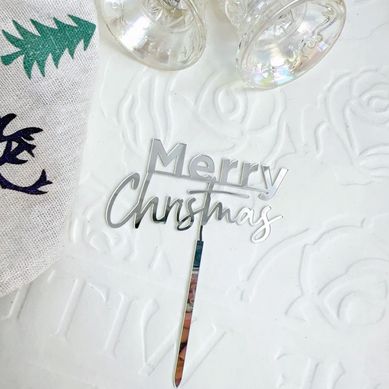 版权跨境ins风圣诞节亚克力插牌蛋糕插牌圣诞节蛋糕装饰派对用品详情7