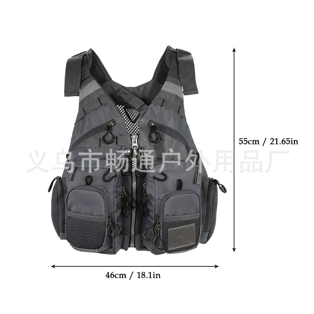 Rock fishing vest, sea fishing suit, fishing life jacket, multi-pocket foam, detachable pic 5