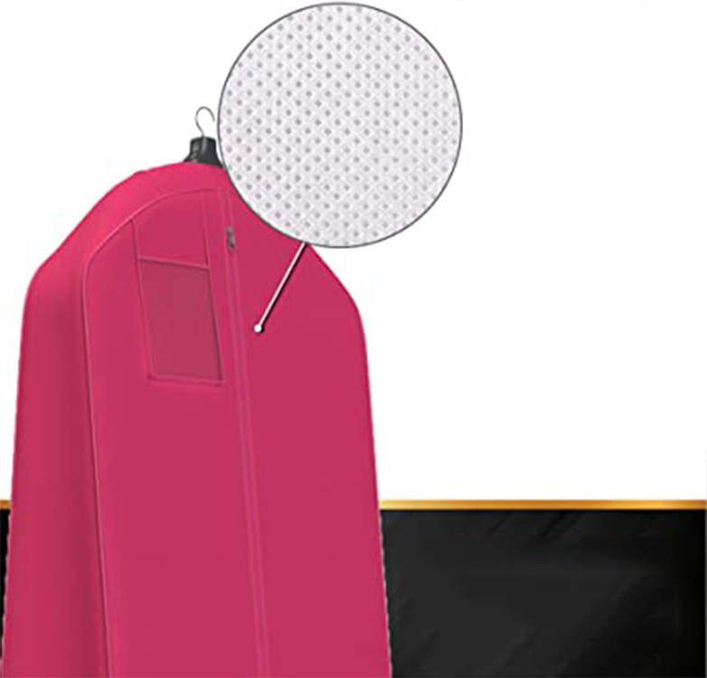 Cross-border best-selling non-woven fabric wedding dress dust cover, folding hand-carry dual-purpose storage bag, tail-end wedding dress dust cover pic 3