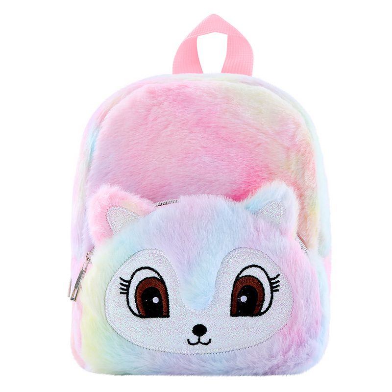 Unicorn独角兽毛绒小书包少女休闲背包双肩包可爱卡通幼儿 收纳包 pic 15